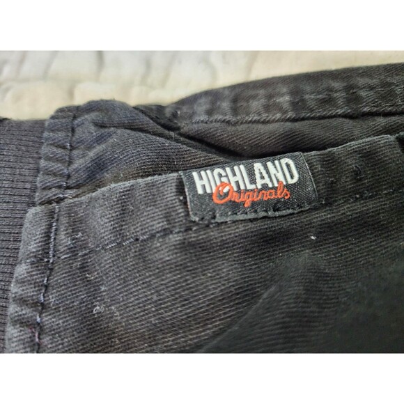 Highland Originals Men's Size Medium Black Cargo Shorts with Drawstring Pockets - Picture 4 of 6